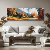 Painting by Numbers Panorama Autumn in A Mountain Landscape I